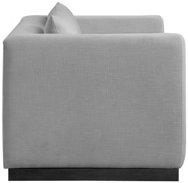 Alfie 67" Linen Textured Fabric Upholstered Loveseat