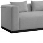 Alfie 67" Linen Textured Fabric Upholstered Loveseat