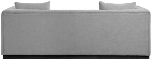 Alfie 90.5" Linen Textured Fabric Upholstered Sofa