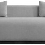 Alfie 90.5" Linen Textured Fabric Upholstered Sofa