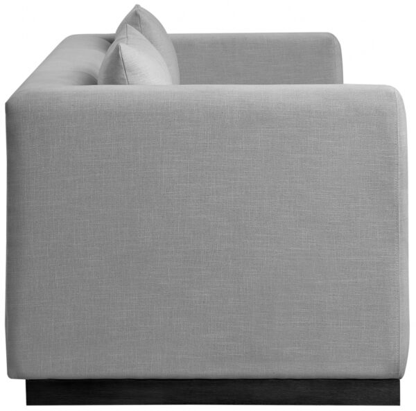 Alfie 90.5" Linen Textured Fabric Upholstered Sofa