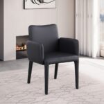 Pelle Vegan Leather Upholstered Dining Chair / Accent Chair