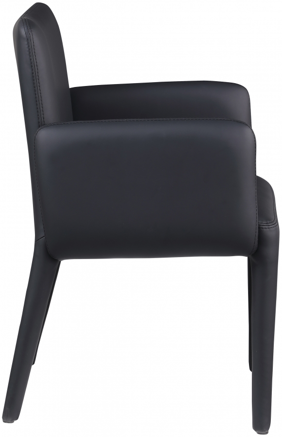 Pelle Vegan Leather Upholstered Dining Chair / Accent Chair