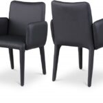 Pelle Vegan Leather Upholstered Dining Chair / Accent Chair