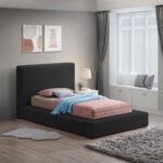Terra Boucle Fabric Upholstered Bed