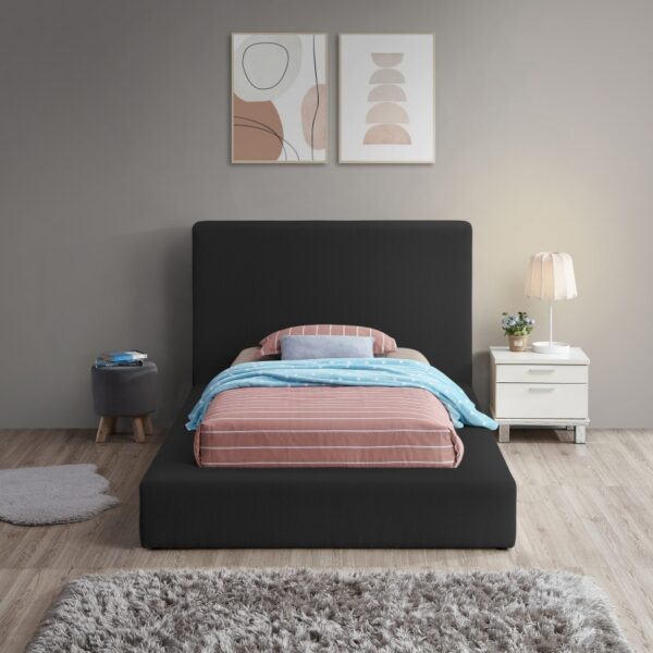 Terra Boucle Fabric Upholstered Bed