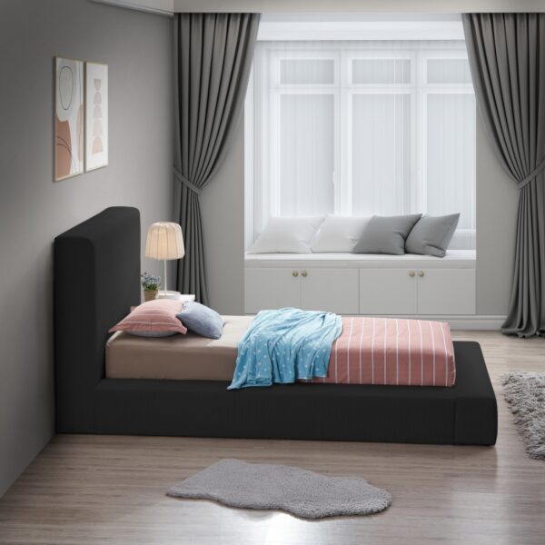 Terra Boucle Fabric Upholstered Bed