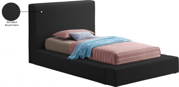 Terra Boucle Fabric Upholstered Bed