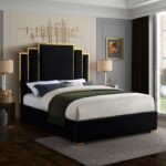 Hugo Velvet Upholstered Bed