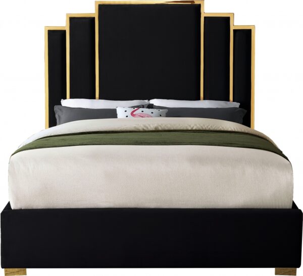 Hugo Velvet Upholstered Bed