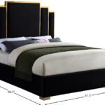 Hugo Velvet Upholstered Bed