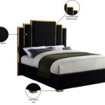 Hugo Velvet Upholstered Bed