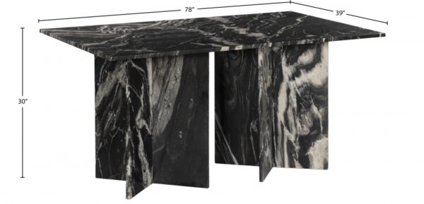 Verona 78" Marble Dining Table