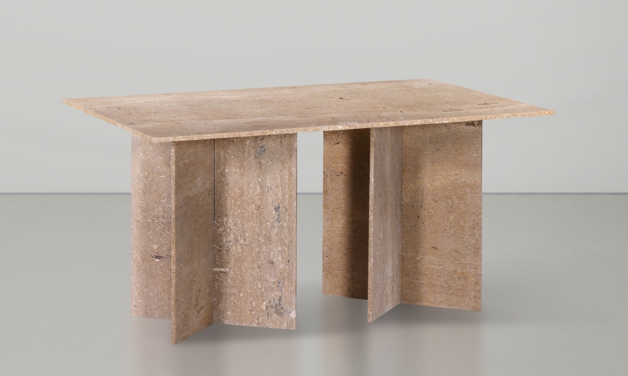 Verona 60" Travertine Dining Table