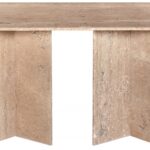 Verona 60" Travertine Dining Table