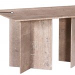 Verona 60" Travertine Dining Table