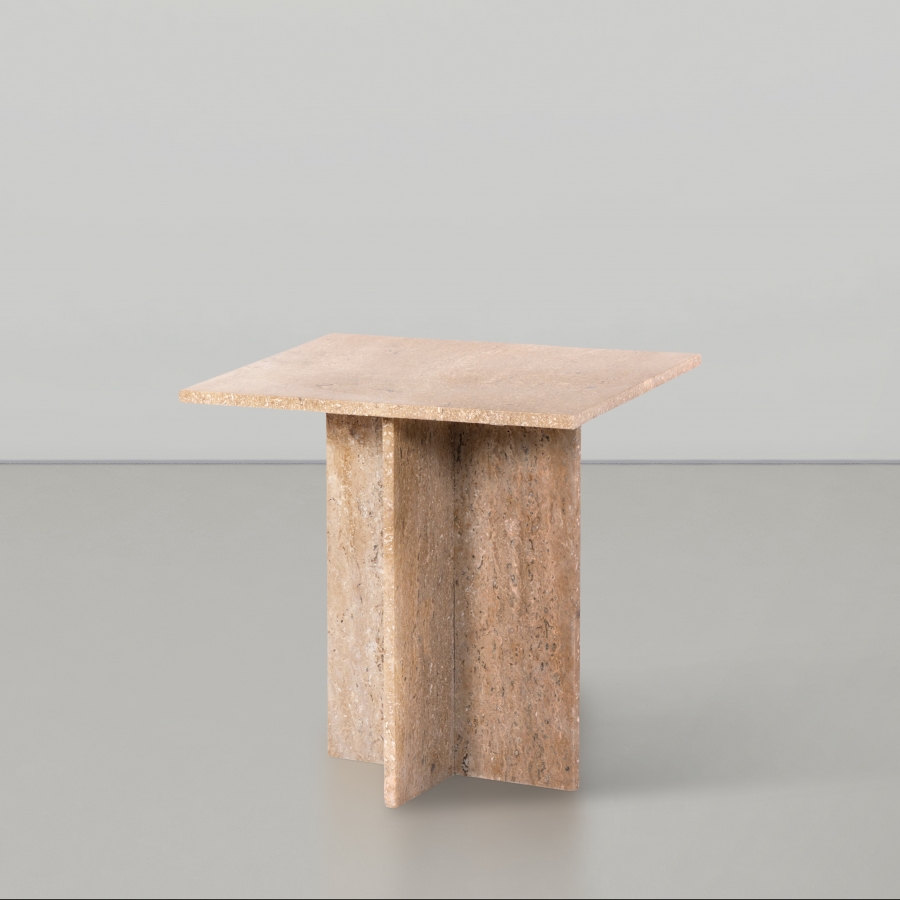 Verona Travertine End Table