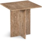 Verona Travertine End Table