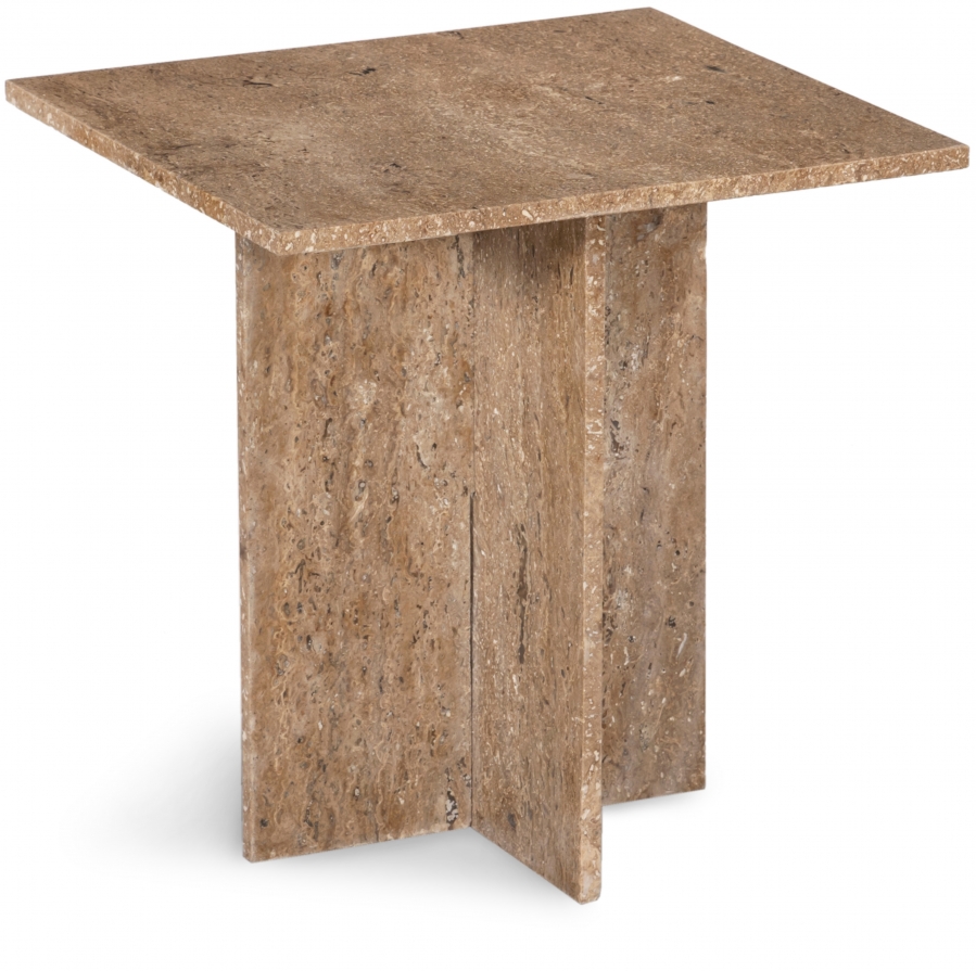 Verona Travertine End Table