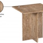 Verona Travertine End Table