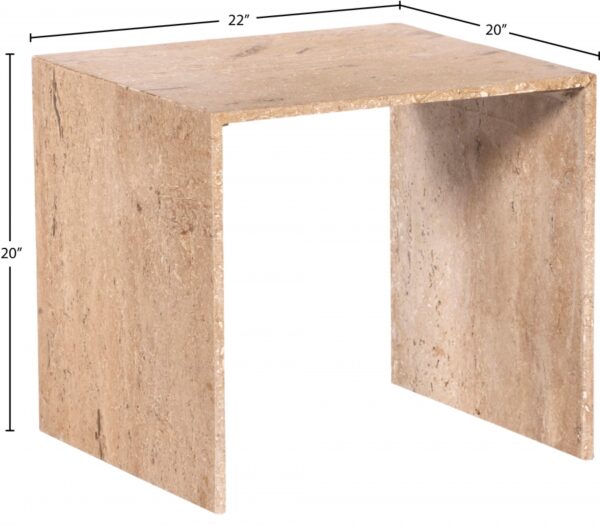 Canova Travertine End / Side Table