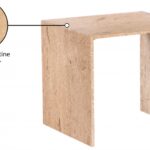 Canova Travertine End / Side Table