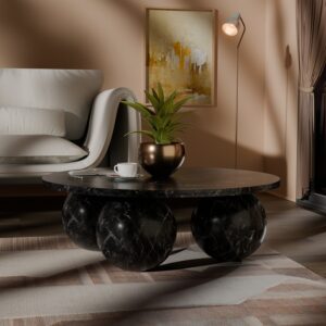 Spherical Marble Coffee Table