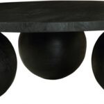 Spherical Acacia Wood Coffee Table