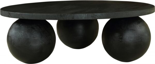 Spherical Acacia Wood Coffee Table