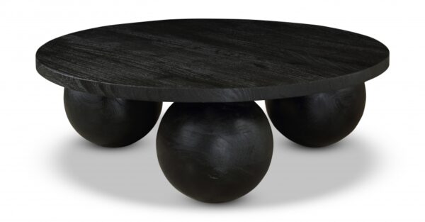 Spherical Acacia Wood Coffee Table