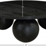 Spherical Acacia Wood Coffee Table