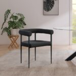 Louie Boucle Fabric Upholstered Dining Chair