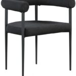 Louie Boucle Fabric Upholstered Dining Chair