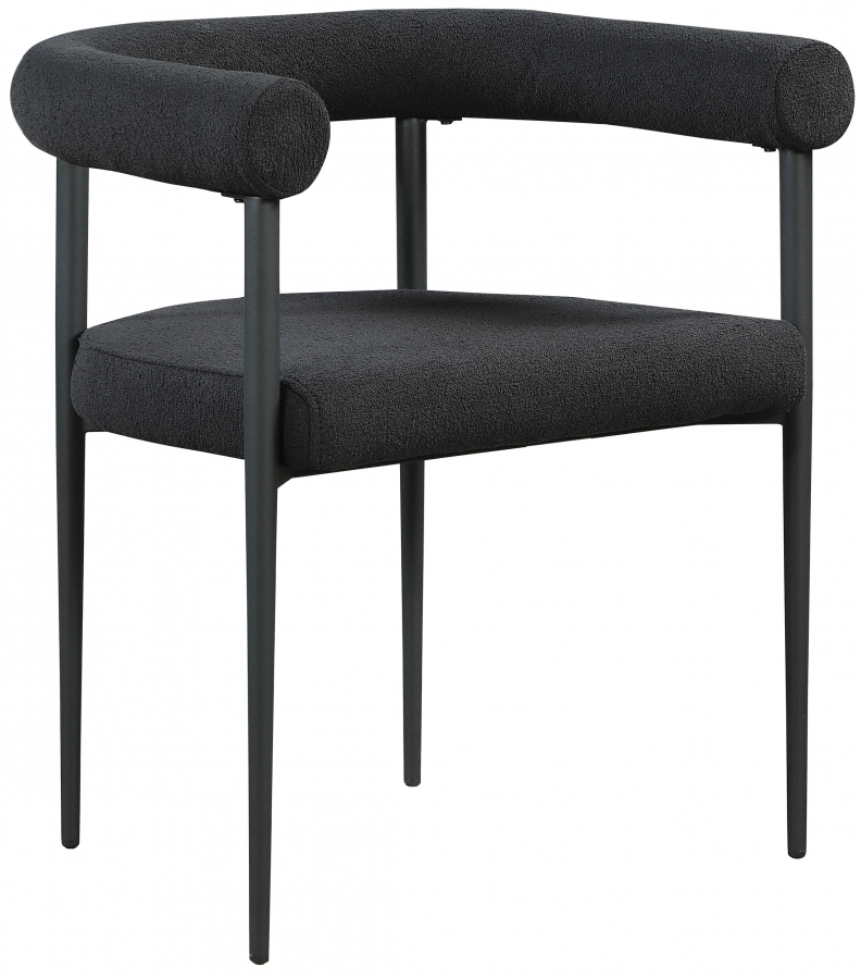 Louie Boucle Fabric Upholstered Dining Chair