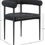 Louie Boucle Fabric Upholstered Dining Chair