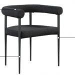 Louie Boucle Fabric Upholstered Dining Chair