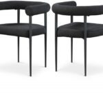 Louie Boucle Fabric Upholstered Dining Chair