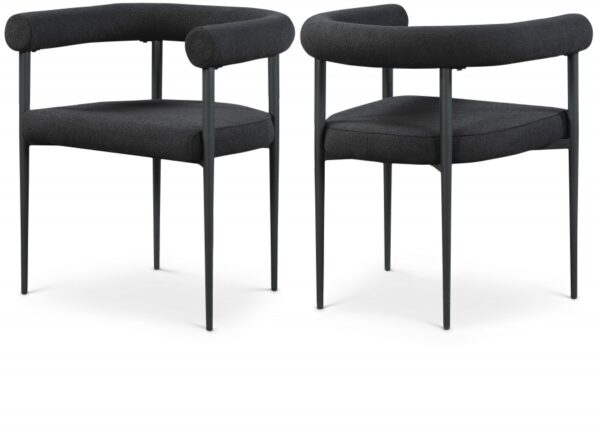 Louie Boucle Fabric Upholstered Dining Chair