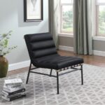 Burke Vegan Leather Upholstered Accent Chair