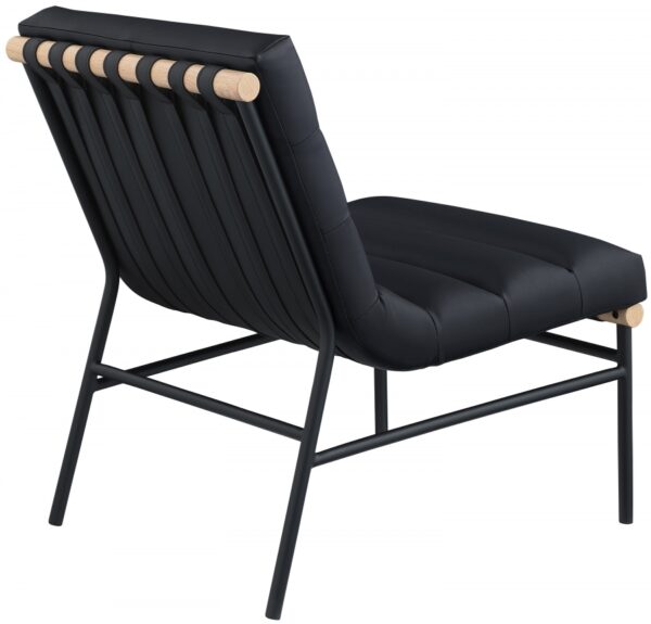 Burke Vegan Leather Upholstered Accent Chair