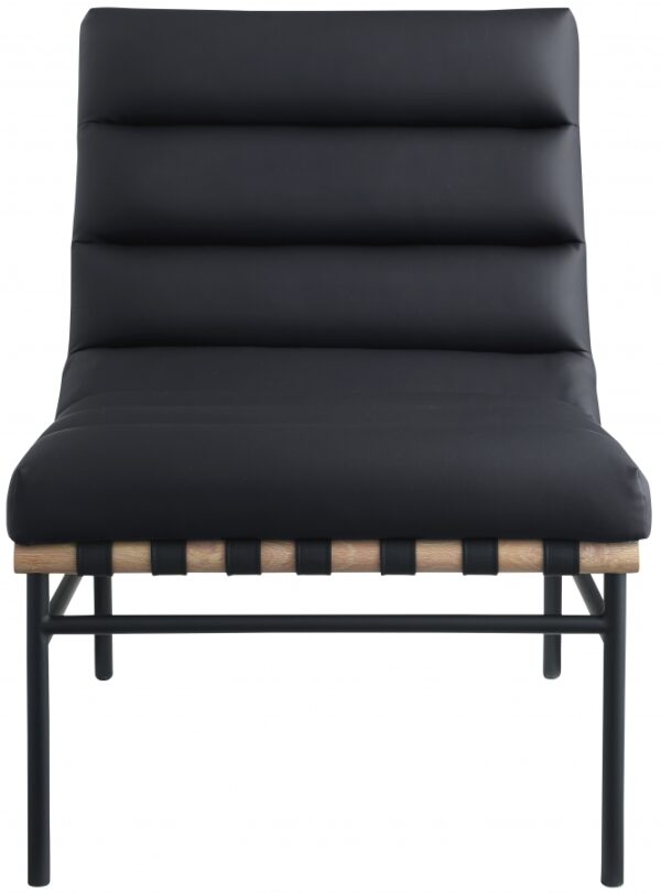 Burke Vegan Leather Upholstered Accent Chair