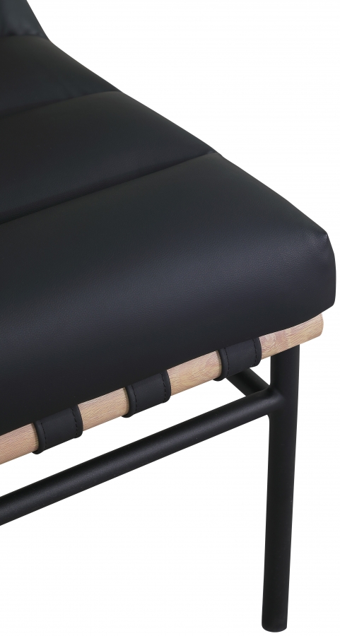 Burke Vegan Leather Upholstered Accent Chair