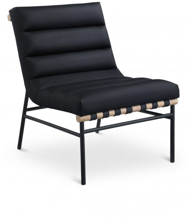 Burke Vegan Leather Upholstered Accent Chair