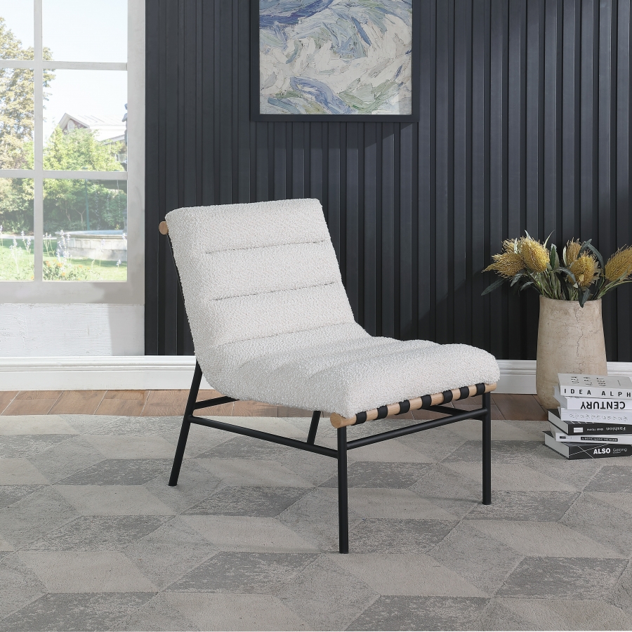 Burke Boucle Fabric Upholstered Accent Chair