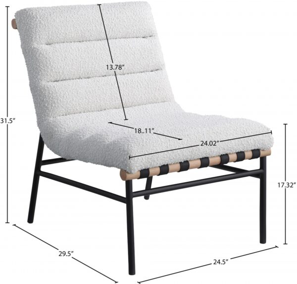 Burke Boucle Fabric Upholstered Accent Chair