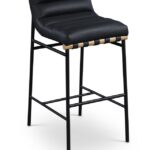Burke Vegan Leather Upholstered Bar Stool