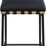 Burke Vegan Leather Upholstered Bar Stool