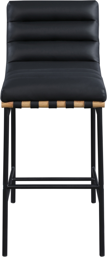 Burke Vegan Leather Upholstered Bar Stool
