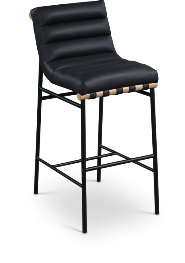Burke Vegan Leather Upholstered Bar Stool