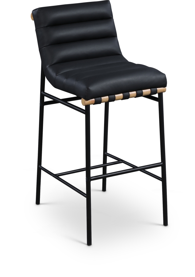 Burke Vegan Leather Upholstered Bar Stool